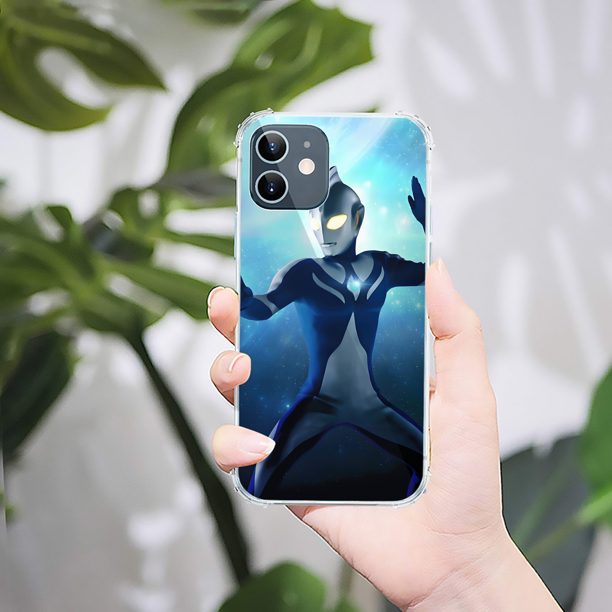 （画像用） ウルトラマン Ultraman 【iPhone 12シリーズ対応】透明スマホケース（クリアソフトケース）